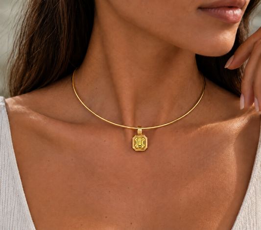 Yellow Quartz Charm