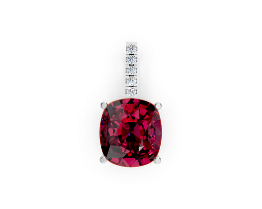 Rhodolite Garnet Charm