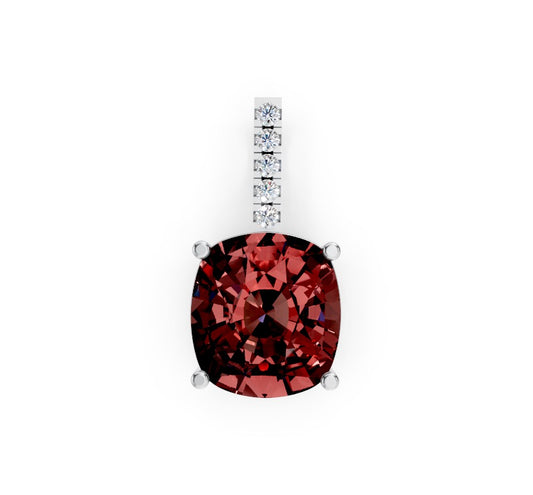 Rhodolite Garnet Pendant Charm