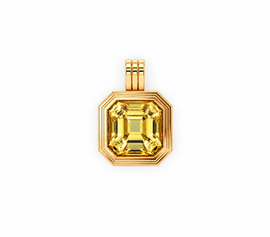 Yellow Quartz Charm
