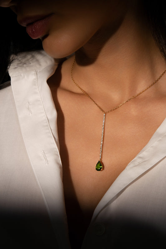 Lineage Pear Drop Necklace