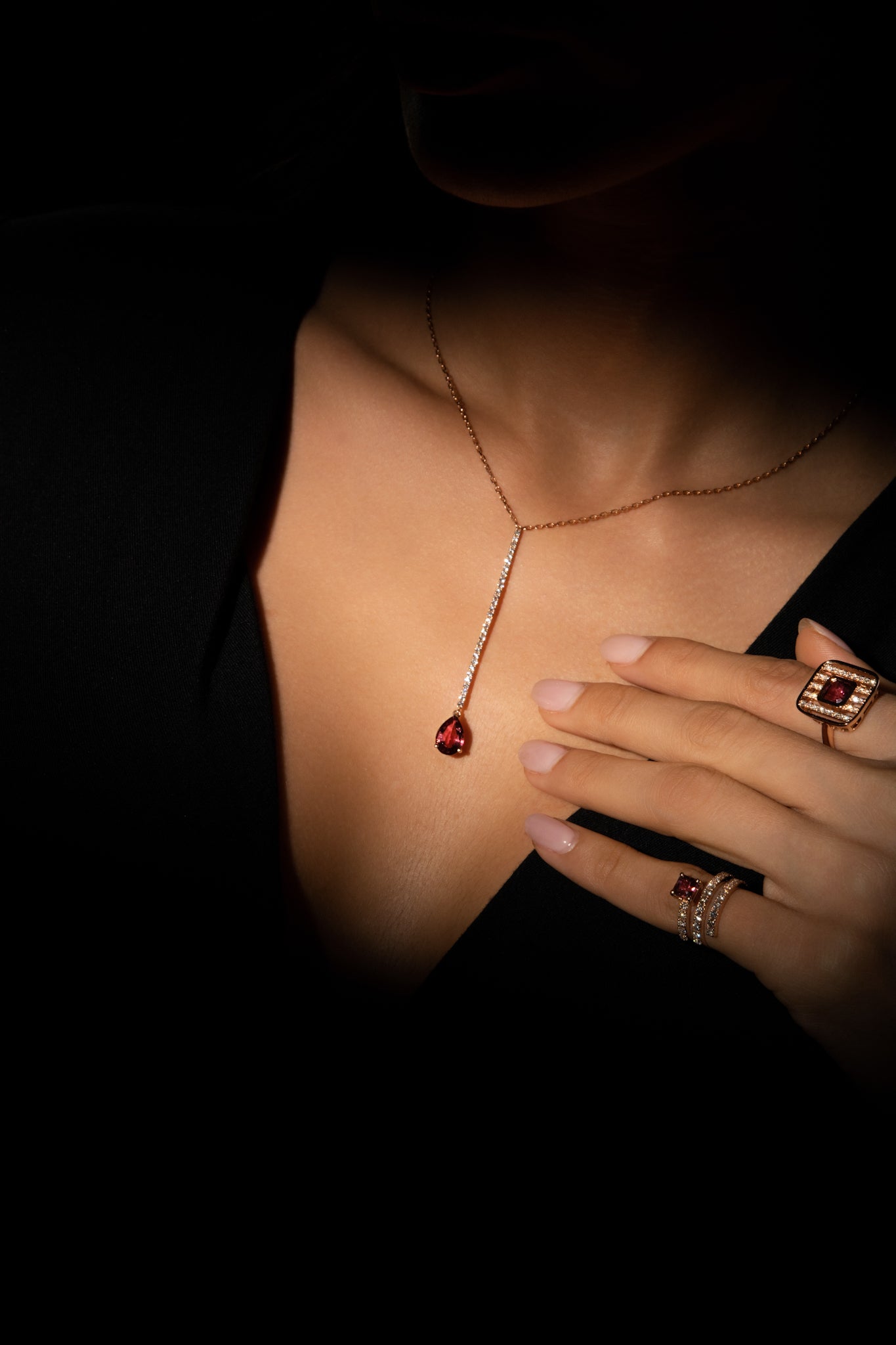 Lineage Pear Drop Necklace