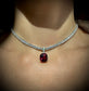 Rhodolite Garnet Pendant Charm