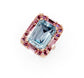 Aquamarine and Tourmaline Ring