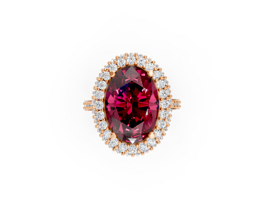 Rhodolite Garnet Ring