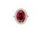 Rhodolite Garnet Ring